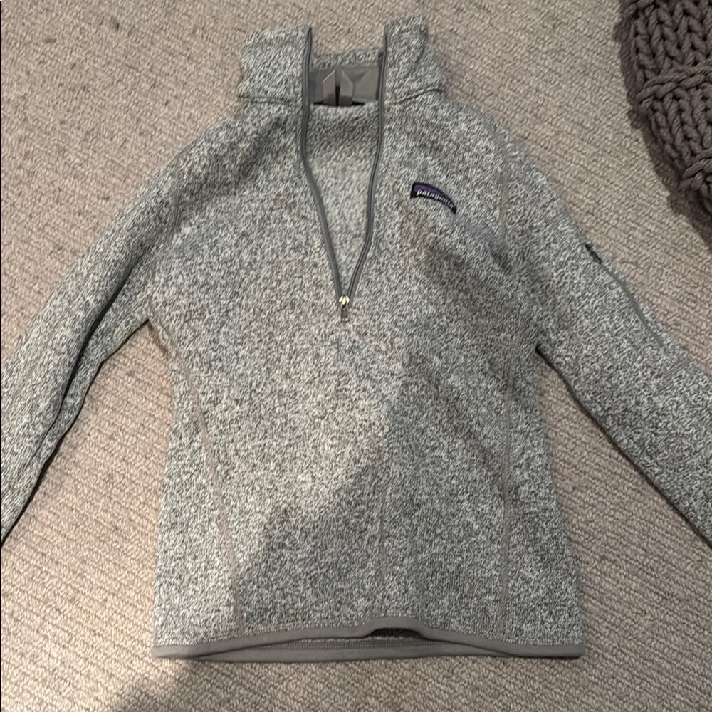 Patagonia Heathered Gray Fleece Pullover